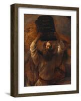 Moses with the Ten Commandments, 1659-Rembrandt van Rijn-Framed Giclee Print