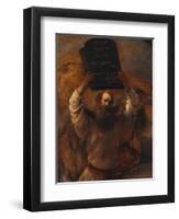 Moses with the Ten Commandments, 1659-Rembrandt van Rijn-Framed Premium Giclee Print