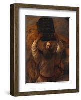 Moses with the Ten Commandments, 1659-Rembrandt van Rijn-Framed Giclee Print