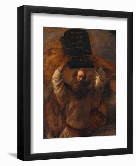 Moses with the Ten Commandments, 1659-Rembrandt van Rijn-Framed Giclee Print