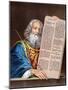 Moses with the Ten Commandments, Mid 19th Century-null-Mounted Premium Giclee Print