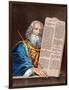 Moses with the Ten Commandments, Mid 19th Century-null-Framed Giclee Print