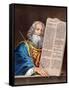 Moses with the Ten Commandments, Mid 19th Century-null-Framed Stretched Canvas