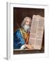 Moses with the Ten Commandments, Mid 19th Century-null-Framed Giclee Print