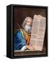 Moses with the Ten Commandments, Mid 19th Century-null-Framed Stretched Canvas
