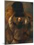 Moses with the Ten Commandments-Rembrandt van Rijn-Mounted Giclee Print