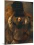 Moses with the Ten Commandments-Rembrandt van Rijn-Mounted Giclee Print