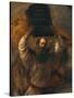 Moses with the Ten Commandments-Rembrandt van Rijn-Stretched Canvas