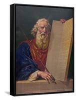 Moses with the Ten Commandments-null-Framed Stretched Canvas