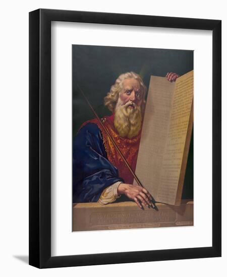 Moses with the Ten Commandments-null-Framed Giclee Print