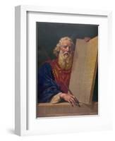 Moses with the Ten Commandments-null-Framed Giclee Print