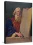 Moses with the Ten Commandments-null-Stretched Canvas