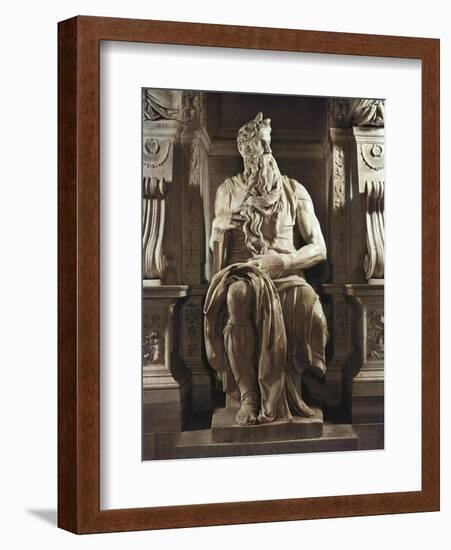 Moses-Michelangelo-Framed Art Print