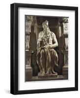 Moses-Michelangelo-Framed Art Print