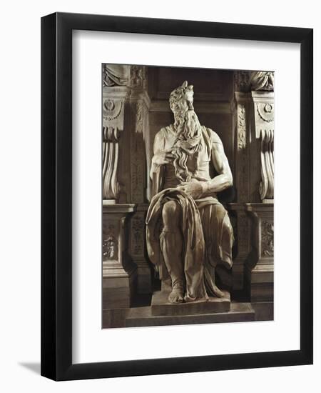 Moses-Michelangelo-Framed Art Print