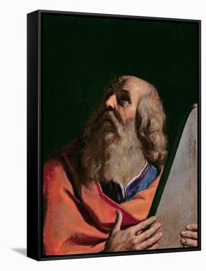 Moses-Guercino-Framed Stretched Canvas