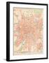 'Moskau' - A Map Of Moscow, 1892-Friedrich Arnold Brockhaus-Framed Giclee Print