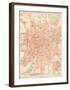 'Moskau' - A Map Of Moscow, 1892-Friedrich Arnold Brockhaus-Framed Giclee Print