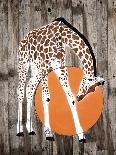 Girafe aux Bulles Verte-Mosko-Mounted Art Print