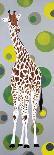 Girafe aux Bulles Verte-Mosko-Mounted Art Print