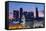 Moskva-City Skyline at Dusk-Jon Hicks-Framed Stretched Canvas