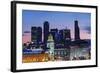 Moskva-City Skyline at Dusk-Jon Hicks-Framed Photographic Print