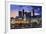 Moskva-City Skyline at Dusk-Jon Hicks-Framed Photographic Print