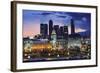 Moskva-City Skyline at Dusk-Jon Hicks-Framed Photographic Print