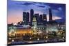 Moskva-City Skyline at Dusk-Jon Hicks-Mounted Photographic Print