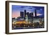 Moskva-City Skyline at Dusk-Jon Hicks-Framed Photographic Print