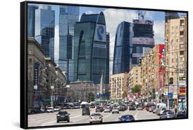 Moskva-City-Jon Hicks-Framed Stretched Canvas