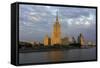 Moskva River and Hotel Ukraine-Gavin Hellier-Framed Stretched Canvas