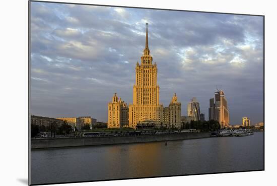 Moskva River and Hotel Ukraine-Gavin Hellier-Mounted Photographic Print