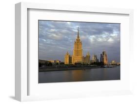 Moskva River and Hotel Ukraine-Gavin Hellier-Framed Photographic Print