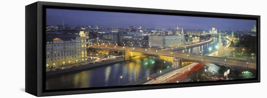 Moskva River, Moscow, Russia-Peter Adams-Framed Stretched Canvas