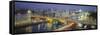 Moskva River, Moscow, Russia-Peter Adams-Framed Stretched Canvas