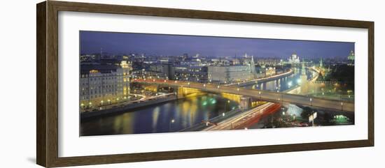 Moskva River, Moscow, Russia-Peter Adams-Framed Photographic Print