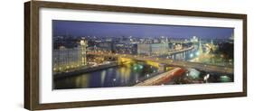 Moskva River, Moscow, Russia-Peter Adams-Framed Photographic Print