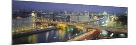 Moskva River, Moscow, Russia-Peter Adams-Mounted Photographic Print