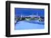 Moskva River with a view of the Great Kremlin Palace, Moscow, Russia-null-Framed Art Print