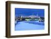 Moskva River with a view of the Great Kremlin Palace, Moscow, Russia-null-Framed Art Print