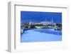 Moskva River with a view of the Great Kremlin Palace, Moscow, Russia-null-Framed Art Print