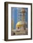 Mosque and Contemporary Architecture, Abu Dhabi, United Arab Emirates, Middle East-Frank Fell-Framed Photographic Print