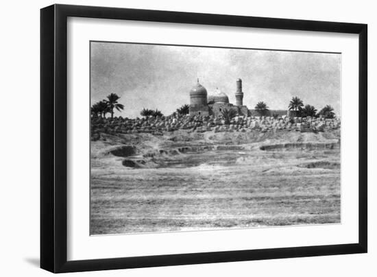 Mosque and Graveyard Near Baghdad, 1918-null-Framed Giclee Print