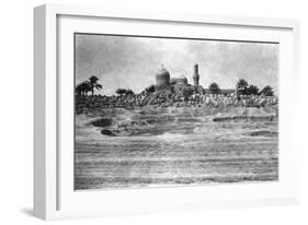 Mosque and Graveyard Near Baghdad, 1918-null-Framed Giclee Print