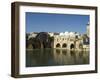 Mosque and Water Wheels on the Orontes River, Hama, Syria, Middle East-Christian Kober-Framed Photographic Print