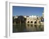 Mosque and Water Wheels on the Orontes River, Hama, Syria, Middle East-Christian Kober-Framed Photographic Print