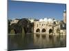 Mosque and Water Wheels on the Orontes River, Hama, Syria, Middle East-Christian Kober-Mounted Photographic Print