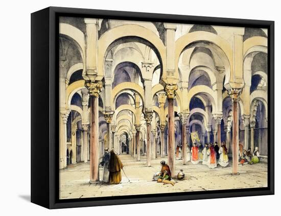 Mosque at Cordoba, from "Sketches of Spain"-John Frederick Lewis-Framed Stretched Canvas