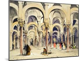 Mosque at Cordoba, from "Sketches of Spain"-John Frederick Lewis-Mounted Giclee Print
